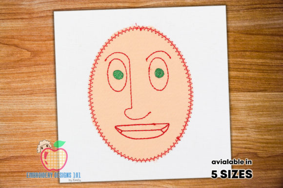 A Person's Head Applique