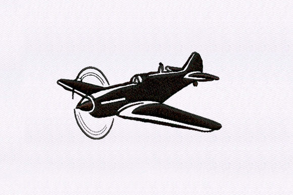 Airplane Silhouette Embroidery