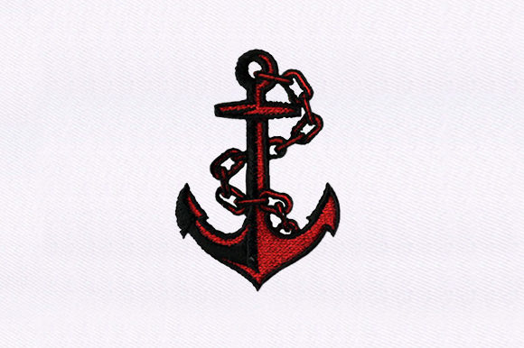 Anchor: A Beach-Inspired Embroidery Design