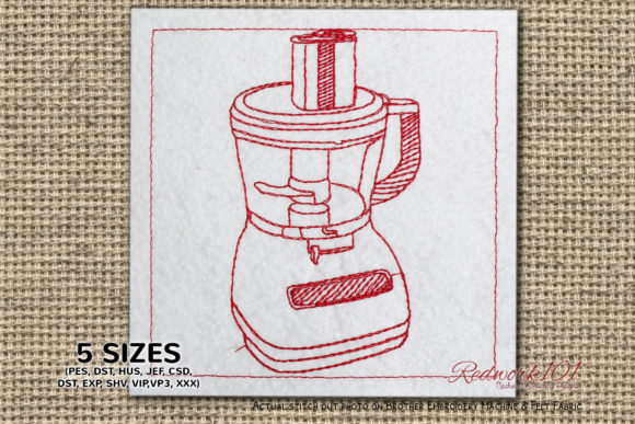 Food Processor Redwork Review