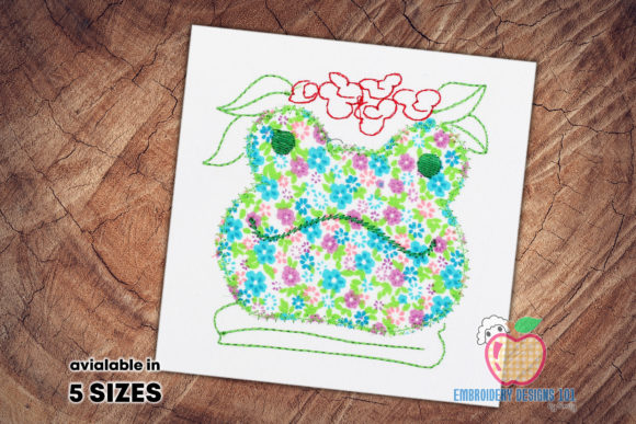 Frog Face Made with the Flower