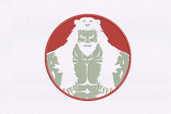 Mountain Man Embroidery Design